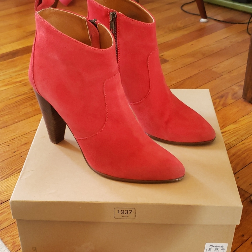 Suede ankle booties w/ original box